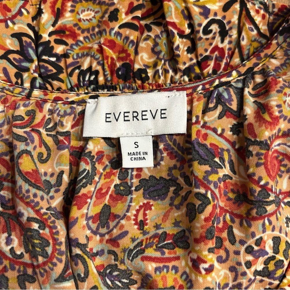 Evereve Women’s Olivia Paisley V Neck Tank Sleeveless Top, Size Small - Picture 8 of 10